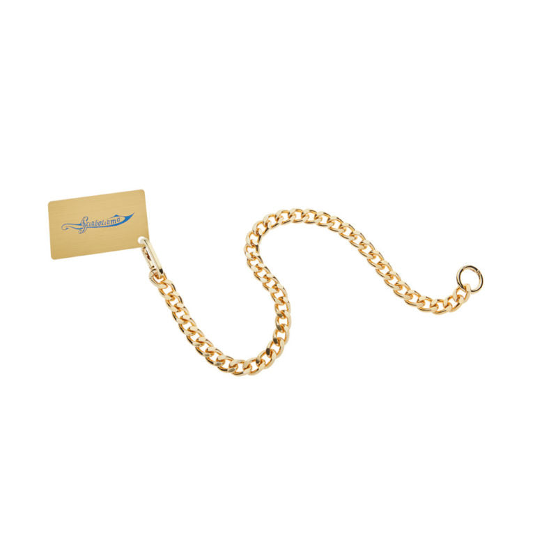 Sabrage Card Gold Chain - champagne season - gold card